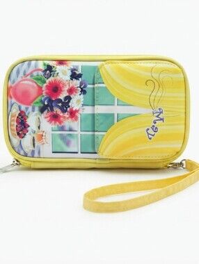 Willabee & Ward May Seasonal Sensations Floral Window Wristlet Wallet Yellow